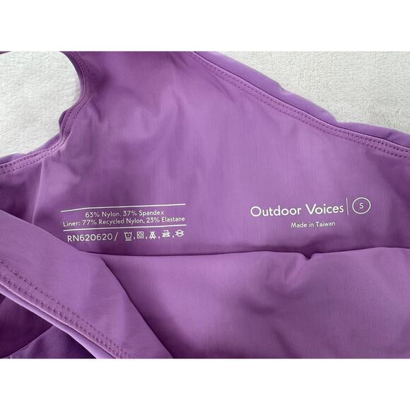 Outdoor Voices One Strap Lilac Exercise Active Dress Purple Lavender Small - Picture 4 of 8